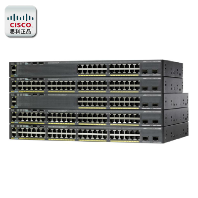 思科 Cisco 2960X系列二层千兆WS-C2960X-48TS-L 千兆网络交换机