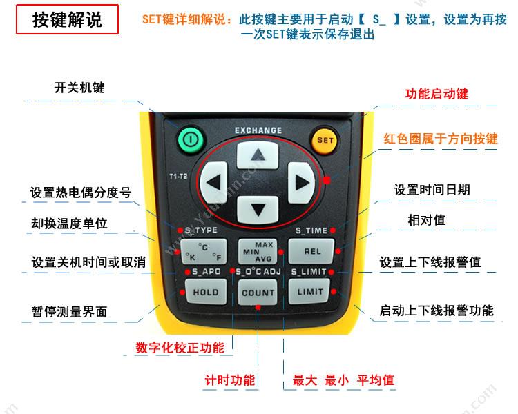 Atest DT-847N(四通道)热电偶 温度检测仪