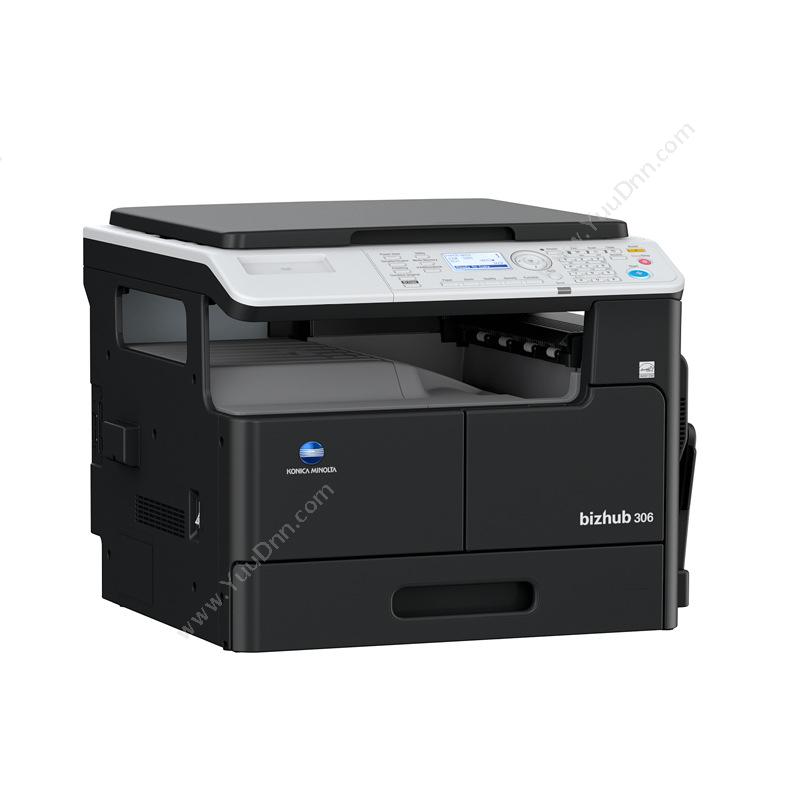 柯尼卡美能达 Konica Minolta bizhub 306  A3  30张/分钟  双面复印/打印/彩色扫描/含双面输稿器/双面器/双纸盒 黑白复合机