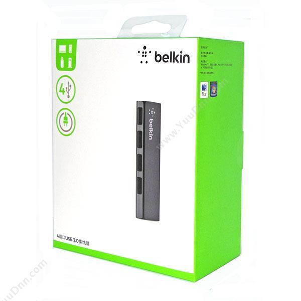 贝尔金 Belkin F4U040ZH 细棒高速USB2.0四口（黑） 集线器