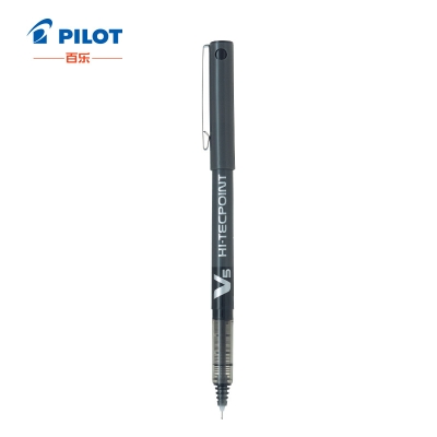 百乐 Pilot BX-V5-B 威宝走珠笔 0.5MM （黑） 插盖式中性笔