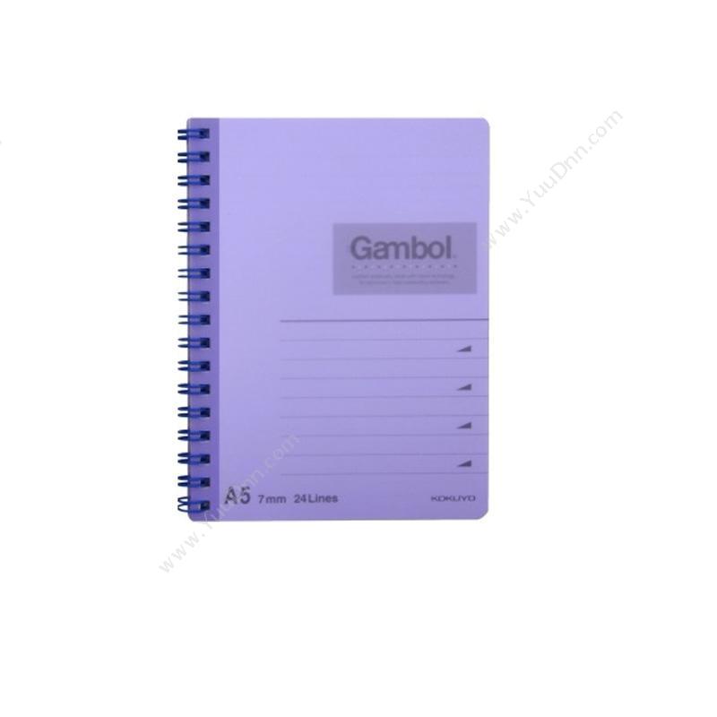 渡边 GambolDS1488  PP面双 A5 混色 80页螺旋本