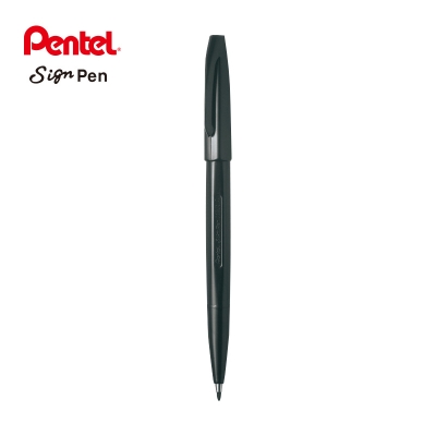 派通 Pentel S520-A 签字笔 2.0mm （黑） 插盖式中性笔