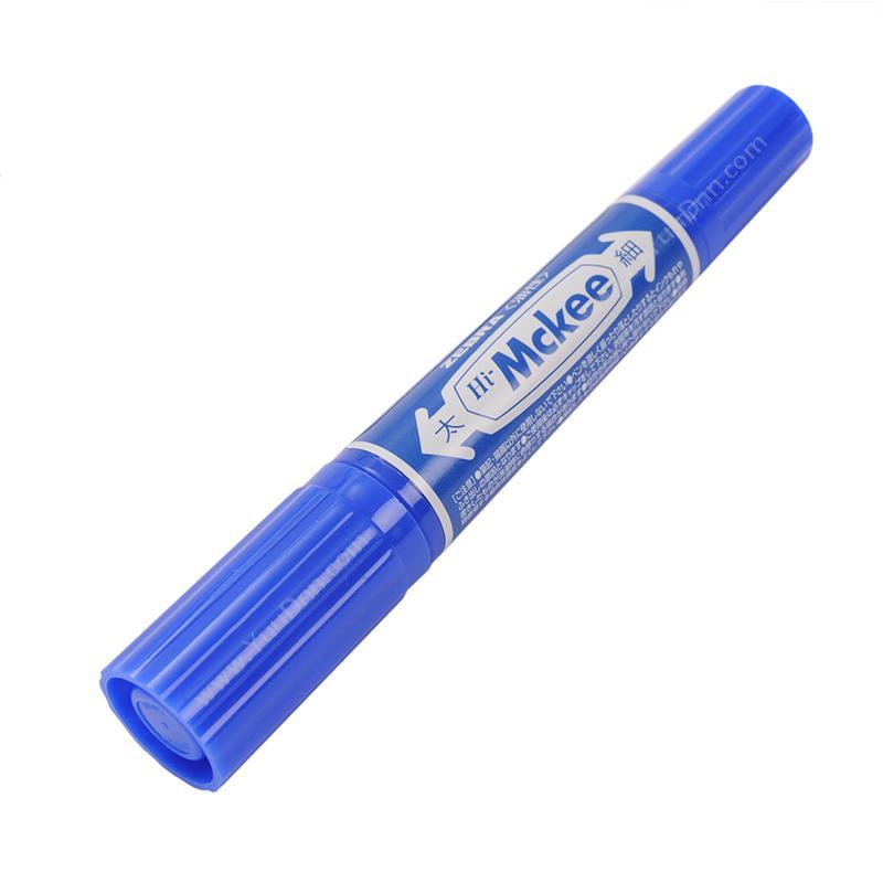 日本斑马 ZebraPen大双头油性记号笔MO-150-MC（（蓝），10支/盒）双头记号笔