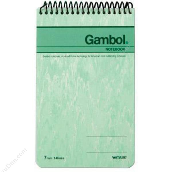 渡边 GambolSA6506X 单线圈竖翻(12本/封) A6 50页  12本/包 混色螺旋本