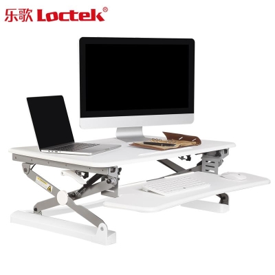 乐歌 Loctek M1M 坐站交替工作台 （白） 1台/箱 笔记本支架