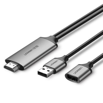 绿联 Ugreen 50291 扩展坞数据线 iPhone/ipad转HDMI （黑） 视频线