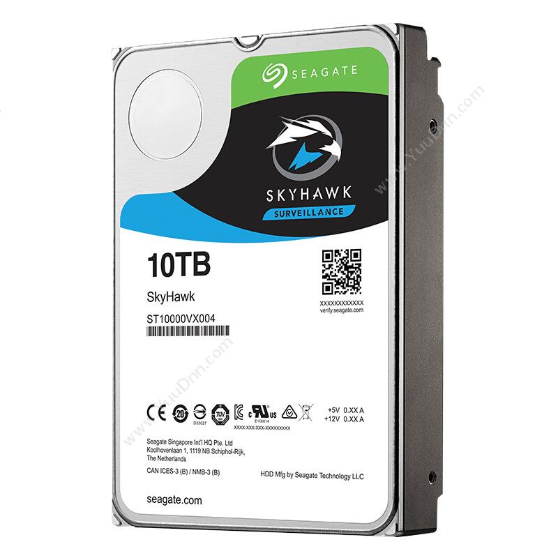 希捷 Seagate ST10000VX0004 监控级硬盘 10TB 金属(银） 硬盘