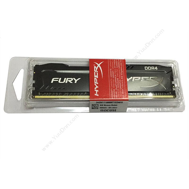 金士顿 Kingston 骇客神条 Fury雷电系列 8GB DDR4 2666（黑） 内存