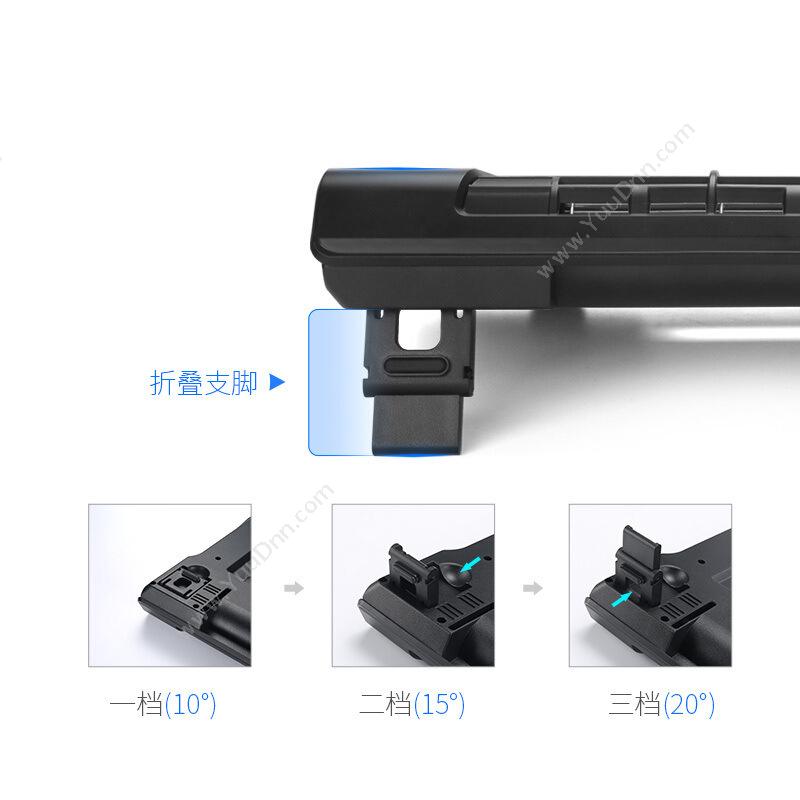 绿巨能 LLANO LJN-SRQQ2 涡轮笔记本铝合金 （黑） 散热器