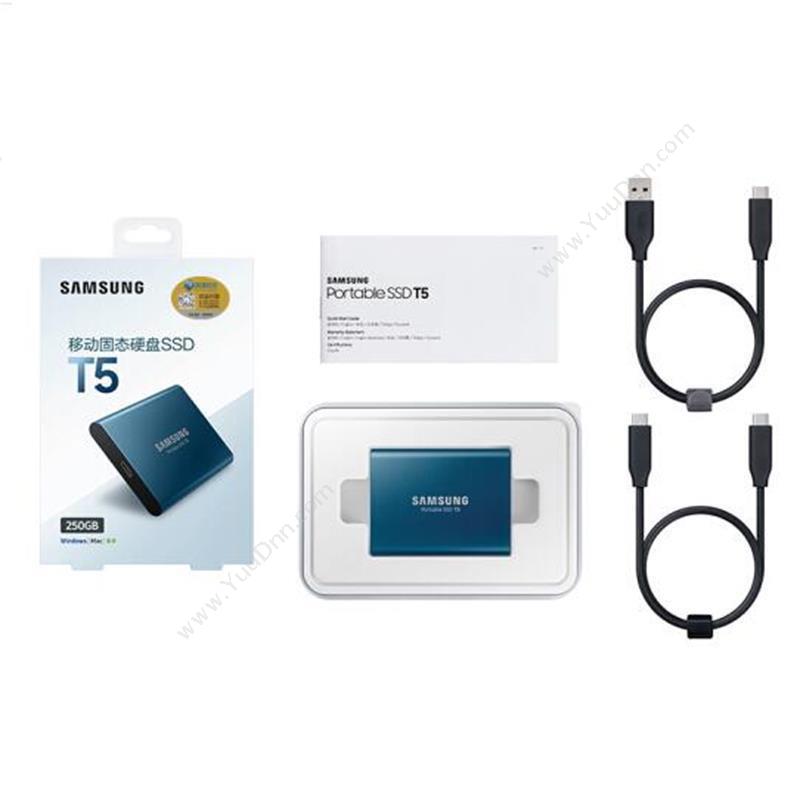 三星 Samsung MU-PA500B/CN 移动 500G（蓝） 塑料 SSD便携固态移动硬盘 固态硬盘