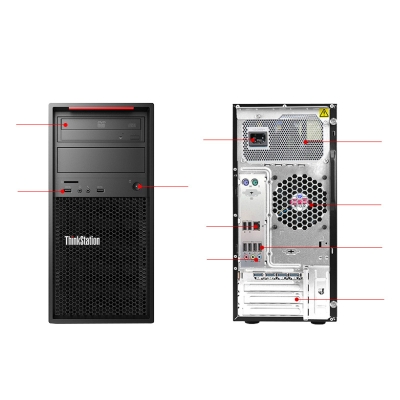 联想 Lenovo ThinkStation P520c（W-2123/32G/256G+2TB/P1000） 工作站 移动工作站