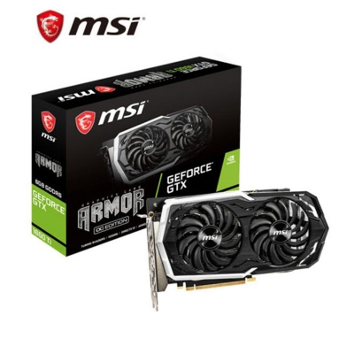 微星 MSI 电竞装甲师GeForce 电脑独立游戏电竞    GTX 1660 Ti ARMOR 6G OC 1860MHz GDDR6  显卡