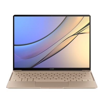 华为 Huawei WT-W09  MateBook X（金）  i5-7200U/集成/8GB/256GB/集显/无光驱/LED/13.3英寸/2年保修/DOS 笔记本