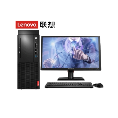 联想 Lenovo 启天M420-D193 台式机 I5-8500/（黑）  B360/8G/1T/2G独显/DVDRW/21.5英寸/保修3年/DOS 电脑套装