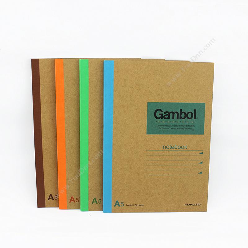 渡边 Gambol G5601 牛皮纸线装订本 A5 60页 土黄色 60页 胶装本