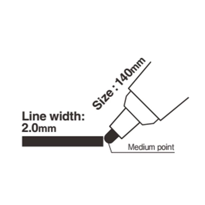 樱花 Sakura PMK-B#24 中字 2.0MM 紫色 油漆笔