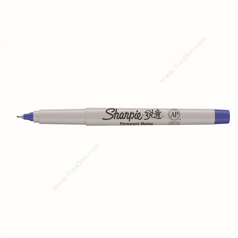 锐意 Sharpie Ultra Fine 防褪色马克笔 极细 （蓝） 单头记号笔