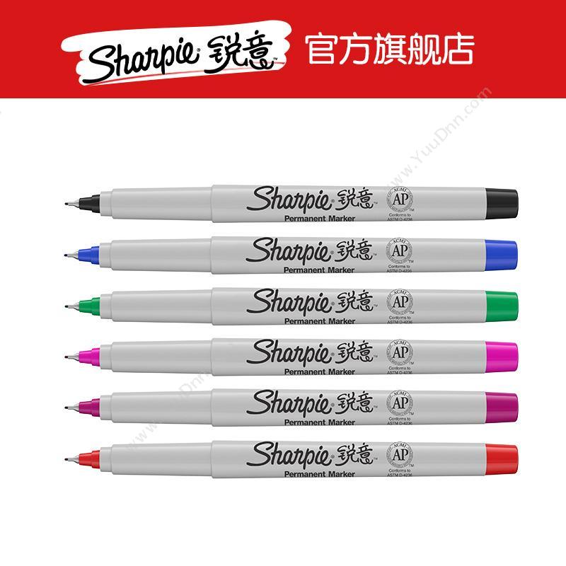 锐意 Sharpie Ultra Fine 防褪色马克笔 极细 （黑） 单头记号笔