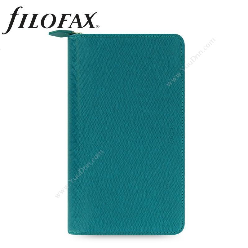 斐来仕 Filofax22536 Filofax Saffiano PU记事本拉链包 碧绿色 A6活页