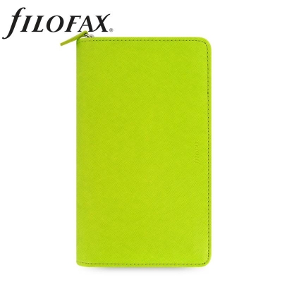 斐来仕 Filofax 22537 Filofax Saffiano PU记事本拉链包 梨黄色 A6 活页