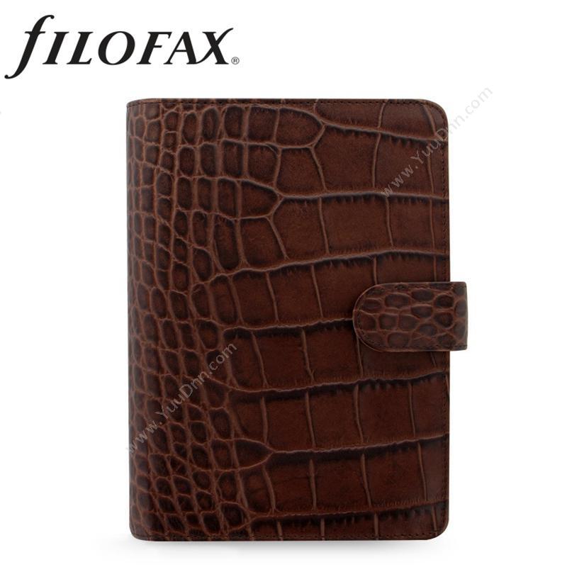 斐来仕 Filofax26016 Filofax Classiccroc 皮制记事本 栗子色 A6活页