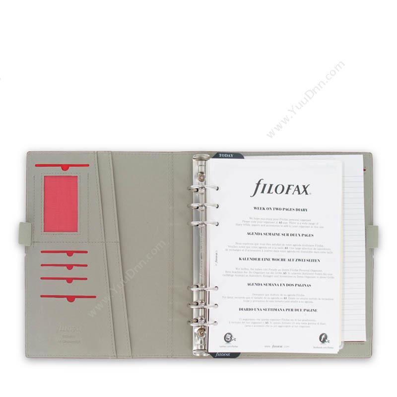 斐来仕 Filofax 027872-1 filofax绳扣活页记事本 A5 （红） 日历本/日记本