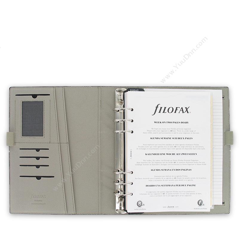 斐来仕 Filofax 027868-1 filofax绳扣活页记事本 A5 （黑） 日历本/日记本