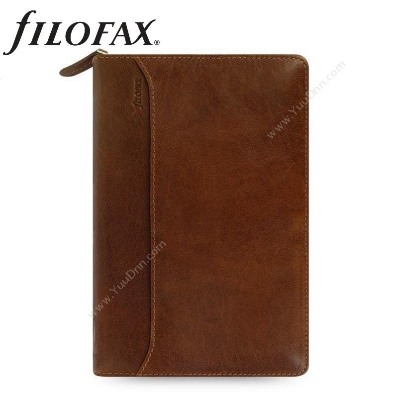 斐来仕 Filofax21692 Filofax Lockwood 皮制记事本拉链包 A6 褐色活页