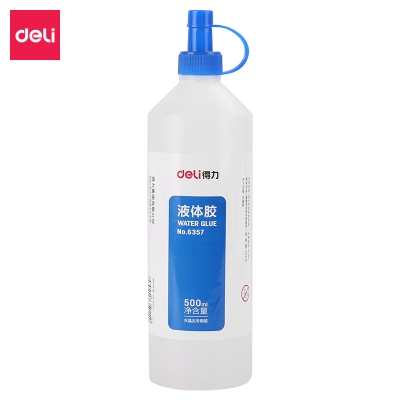 得力 Deli 6357  500ml/瓶 透明色 液体胶