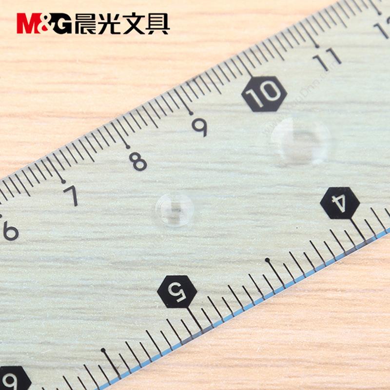 晨光文具 M&G ARL96154 软型学生绘图直尺仪尺 15cm 单把装 （蓝） 尺子