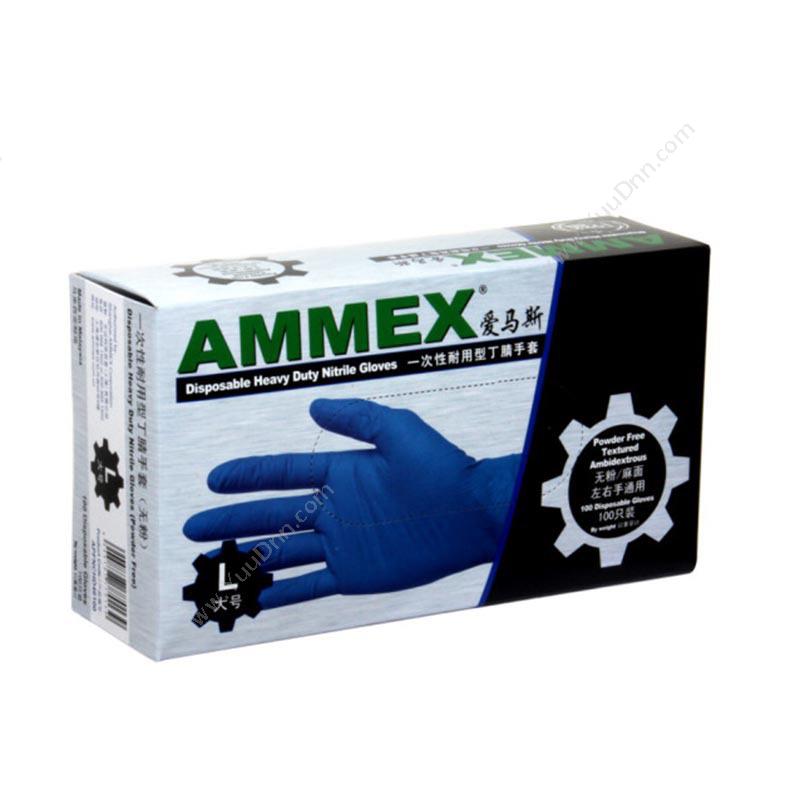 爱马斯 AMMEX APFNCHD44100 一次性耐用型丁腈手套（无粉）M 一次性手套