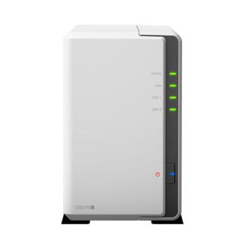 群晖 Synology DS218j 2盘位 NAS网络存储服务器(无内置硬盘) NAS服务器