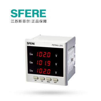 斯菲尔 Sfere 单相电压 数显仪表 PZ194U-3X1 AC380V 数显表