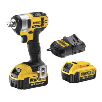 得伟 Dewalt 18V锂电充电式冲击扳手2x4.0Ah电池套装 DCF880M2-A9 其它手工具