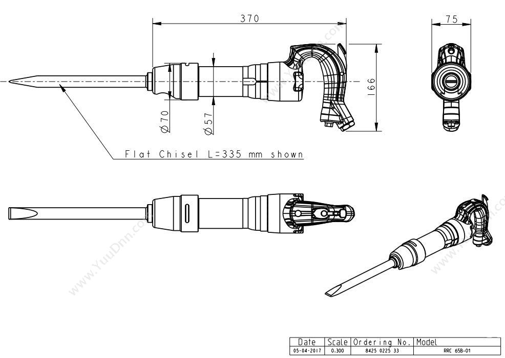 Atlas阿特拉斯RRC65B錾锤结构图