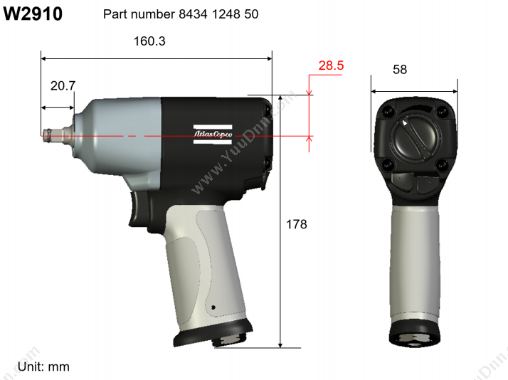 阿特拉斯·科普柯 Atlas Copco W2915/W2911/W2910/W2920 冲击工具