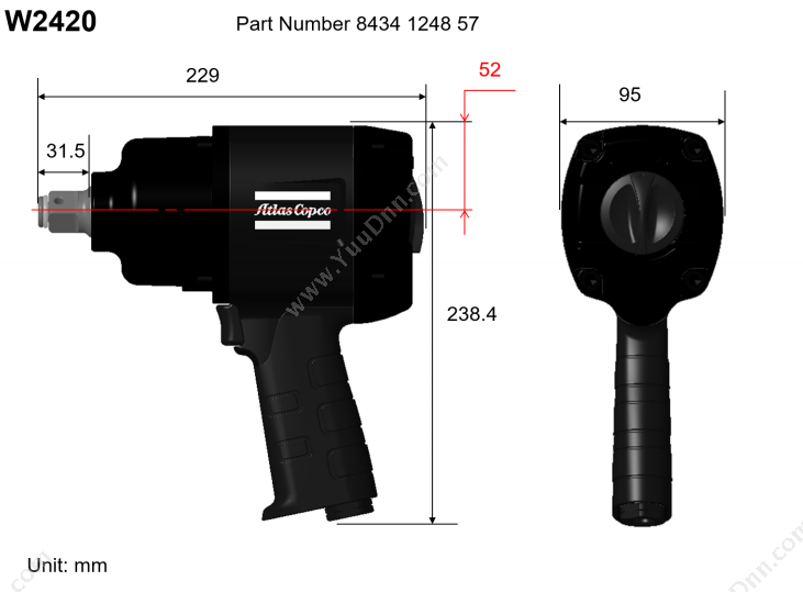 阿特拉斯·科普柯 Atlas Copco W2915/W2911/W2910/W2920 冲击工具