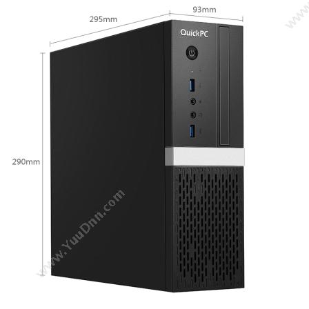 物公基租赁 QuickPC E38 Pro 单主机 (i7-8700/16G/240G SSD/核显UHD630/Linux/USB无线网卡/8L机箱) 电脑主机