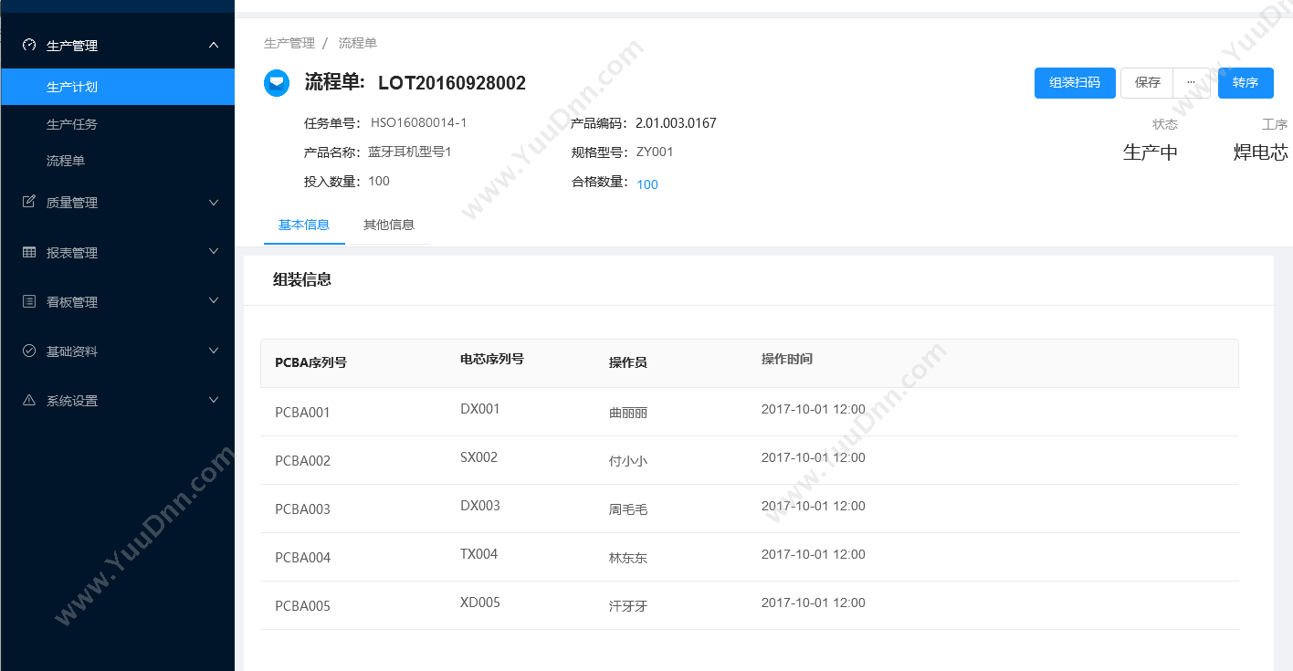 深圳望果信息 望果生产制造执行管理系统 流程管理