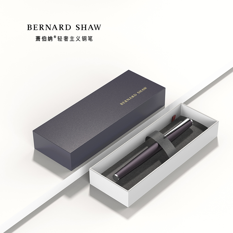 萧伯纳 Bernard Shaw BernardShaw萧伯纳星耀黎雾灰白夹墨水笔 宝珠笔/钢笔