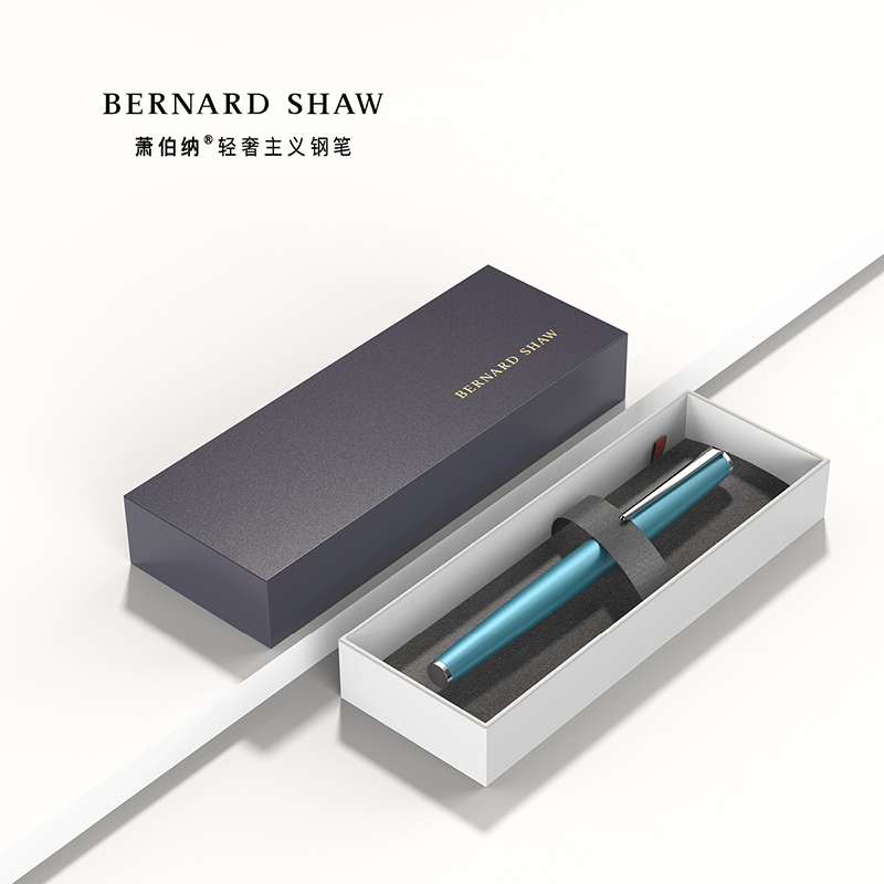 萧伯纳 Bernard Shaw BernardShaw萧伯纳星耀尼斯蓝白夹签字笔 宝珠笔/钢笔