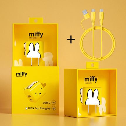 米菲 miffy 米菲PD快充20W迷你充电头 多功能插座/充电器