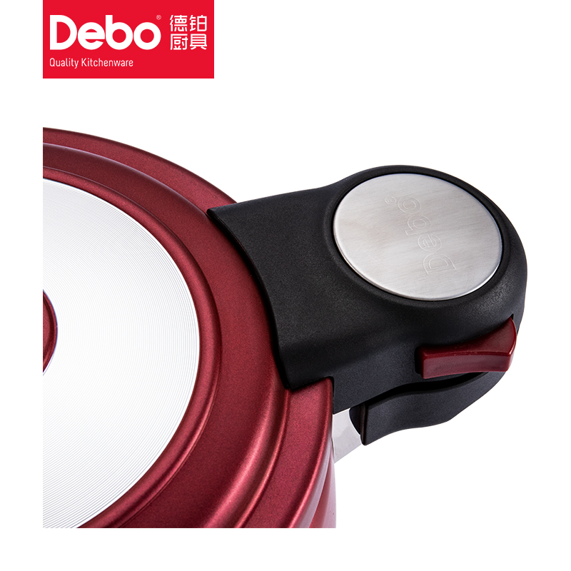 德铂 Debo Debo德铂铂特红色(高压锅)DEP-828 锅具/锅具套装