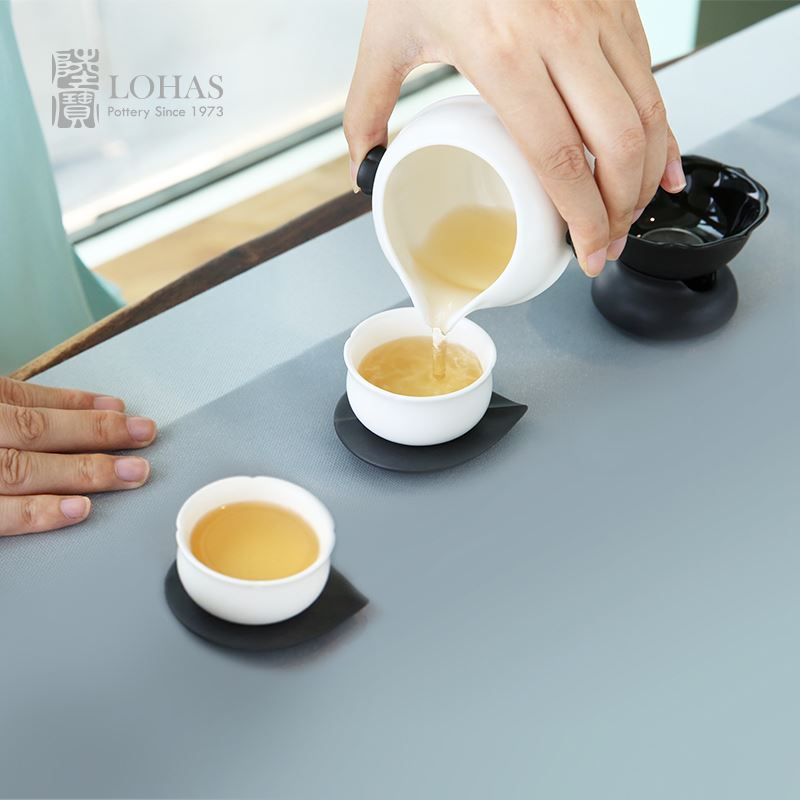 陆宝 海棠清欢茶礼 陶瓷茶具