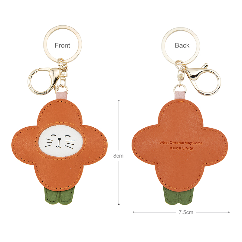 八门虫社 八门虫社花猫动物PU钥匙扣包挂KN-20-012-A 钥匙扣