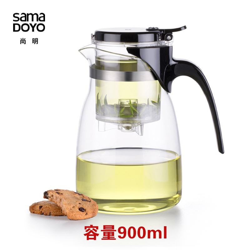 尚明 SAMA DOYO 尚明飘逸杯茶道杯泡茶壶玻璃茶壶拆洗过滤 玻璃杯/套装