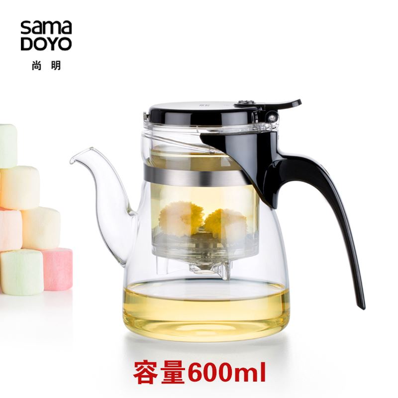 尚明 SAMA DOYO 尚明飘逸杯茶道杯泡茶壶玻璃茶壶拆洗过滤 玻璃杯/套装