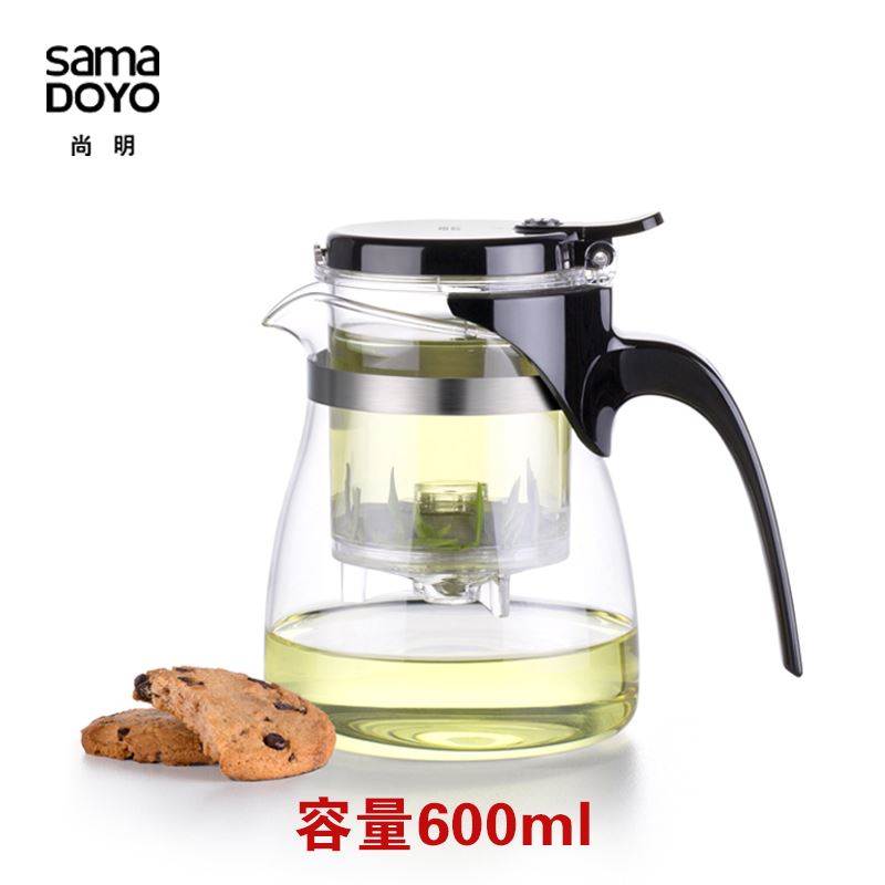 尚明 SAMA DOYO尚明飘逸杯茶道杯泡茶壶玻璃茶壶拆洗过滤玻璃杯/套装