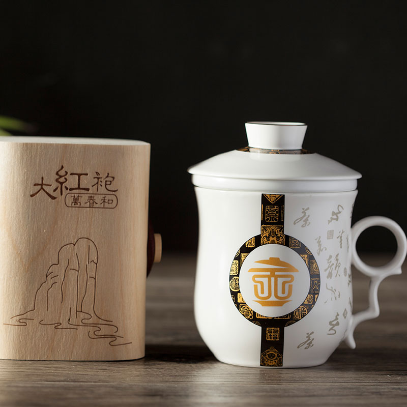 万春和福溢茗香三件品茗组陶瓷杯